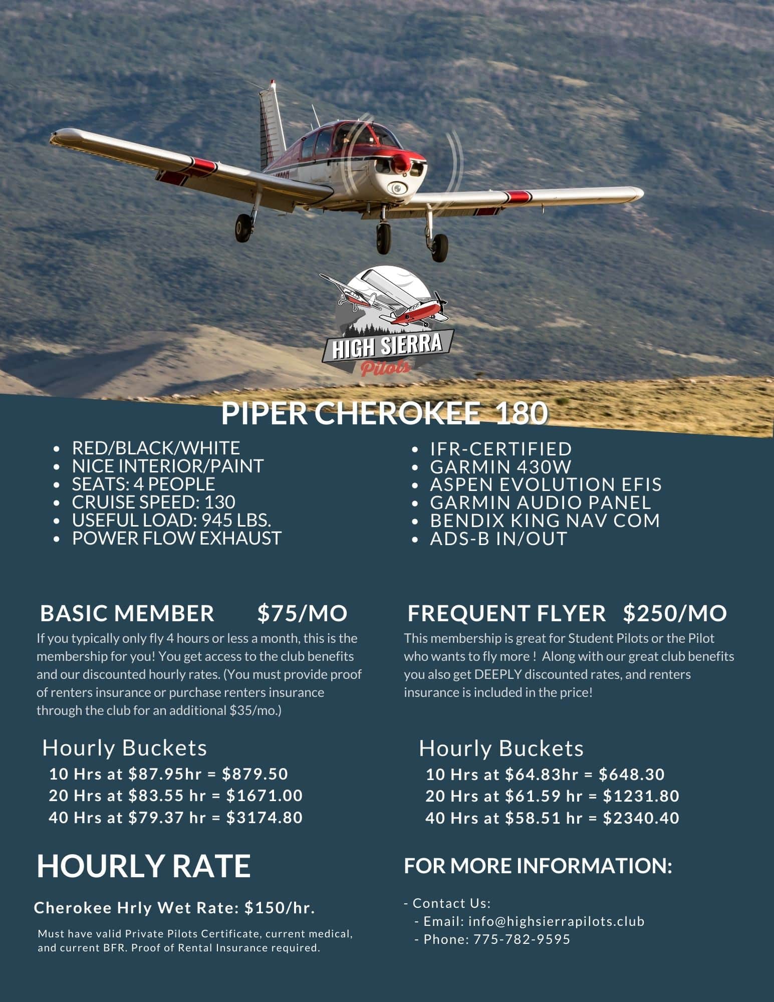 Pa 28 160 High Sierra Pilots